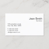 Vetgedrukte titel QR Code Nail Art Visitekaartje (Achterkant)