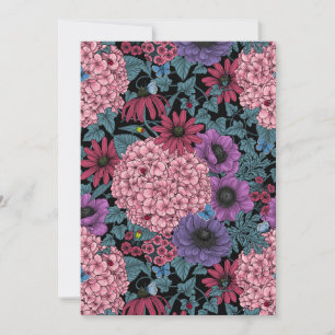 Vetgedrukte tuinbloemen