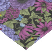 Vetgedrukte tuinbloemen tafelkleed (Gekanteld)