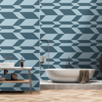 Vetgedrukte tweetonige pijl Chevron Stripe Blue To