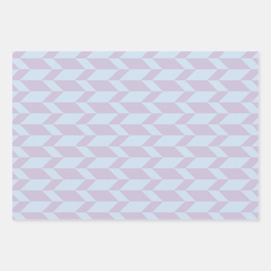 Vetgedrukte tweetonige pijl Chevron Stripe gedempt Inpakpapier Vel (Voorkant 2)