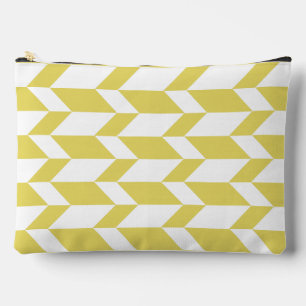 Vetgedrukte tweetonige pijl Chevron Stripe Geel Wi Etui