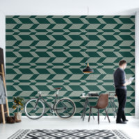 Vetgedrukte tweetonige pijl Chevron Stripe Groene 