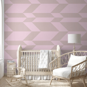 Vetgedrukte tweetonige pijl Chevron Stripe Neutral Behang