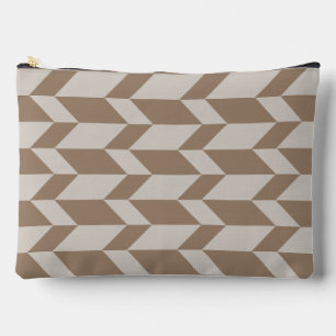 Vetgedrukte tweetonige pijl Chevron Stripe Neutral Etui