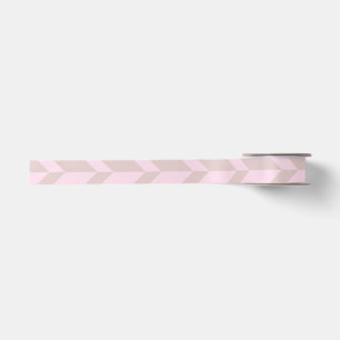Vetgedrukte tweetonige pijl Chevron Stripe Neutral Satijnen Lint