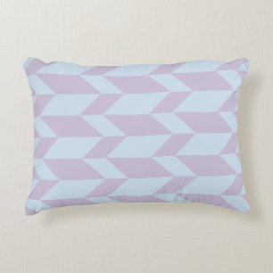Vetgedrukte tweetonige pijl Chevron Stripe Poeder Accent Kussen