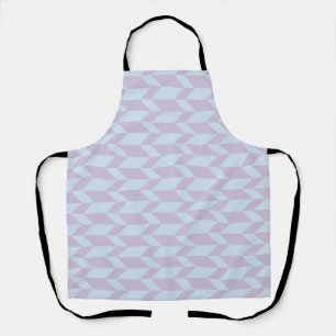 Vetgedrukte tweetonige pijl Chevron Stripe Poeder Schort