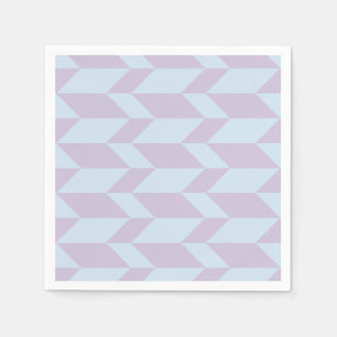 Vetgedrukte tweetonige pijl Chevron Stripe Poeder  Servet