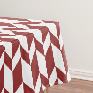 Vetgedrukte tweetonige pijl Chevron Stripe Rood Wi Tafelkleed
