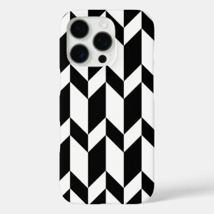 Vetgedrukte tweetonige pijl Chevron Stripe Zwart & iPhone 16 Pro Hoesje