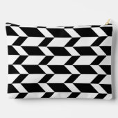Vetgedrukte tweetonige pijl Chevron Stripe Zwart & Etui (Achterkant)