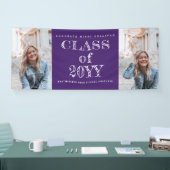 Vetgedrukte type 2 foto afstudeerfeest spandoek (Beurs)