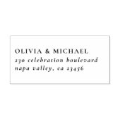 Vetgedrukte Typografie Aangepaste Tekst Retouradre Zelfinktende Stempel (Design)