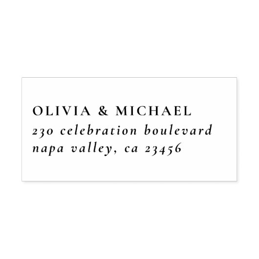 Vetgedrukte Typografie Aangepaste Tekst Retouradre Zelfinktende Stempel (Design)