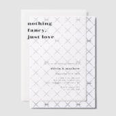 Vetgedrukte typografie Casual foto overlay bruilof Vellum Uitnodigingen (Offset (Uitnodiging))