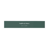 Vetgedrukte typografie Emerald Green Minimalist We Uitnodigingen Wikkel (Vlak)