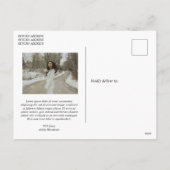 Vetgedrukte typografie Foto Moderne Kerstmis Feestdagenkaart (Achterkant)