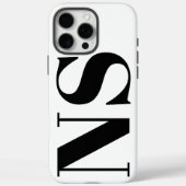 Vetgedrukte typografie Minimale Initialen monogram Case-Mate iPhone Case (Achterkant)