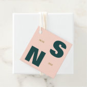 Vetgedrukte typografie Monogram Bruiloftsgeschenk Bedankjes Labels (In situ)