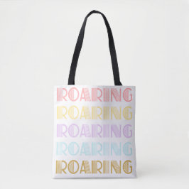 Vetgedrukte typografie Retro afdruk Tote Bag