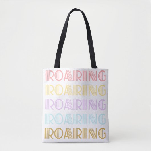 Vetgedrukte typografie Retro afdruk Tote Bag (Voorkant)