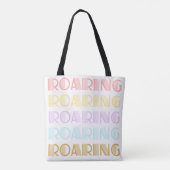 Vetgedrukte typografie Retro afdruk Tote Bag (Achterkant)
