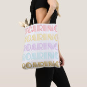 Vetgedrukte typografie Retro afdruk Tote Bag (Dichtbij)