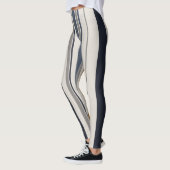 Vetgedrukte verticale strepen leggings (Links)