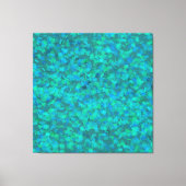 Vetgedrukte vertidiaanse groene aquakleur canvas afdruk (Voorkant)