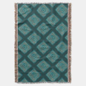 Vetgedrukte vertidiaanse groene aquakleur deken (Voorkant Verticaal)