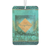 Vetgedrukte vertidiaanse groene aquakleur luchtverfrisser (Achterkant)