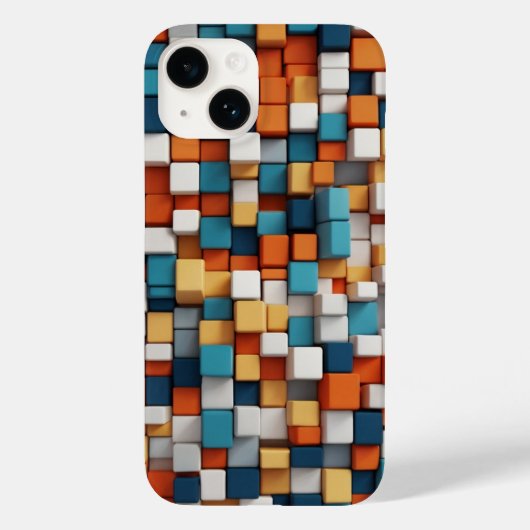 Vetgedrukte vierkanten Case-Mate iPhone case (Achterkant)