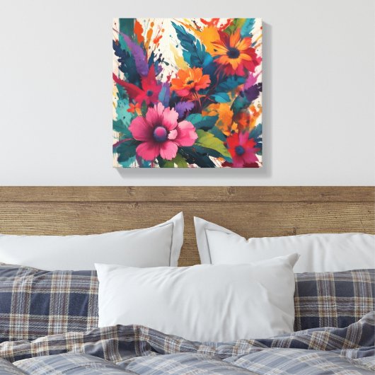 Vetgedrukte Waterverf ingelijste canvasprints Canvas Afdruk (Insitu (Slaapkamer))
