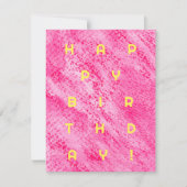 Vetgedrukte waterverf Kaart op de geboorte (Voorkant)