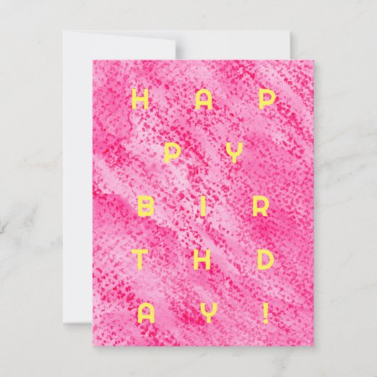 Vetgedrukte waterverf Kaart op de geboorte (Voorkant)