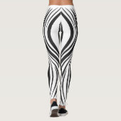 Vetgedrukte Zebra-streeppatroon-Leggings Leggings (Achterkant)