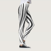 Vetgedrukte Zebra-streeppatroon-Leggings Leggings (Rechts)