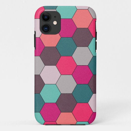 Vetgedrukte zeshoeken Case-Mate iPhone case (Achterkant)