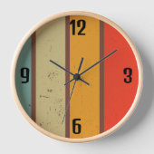 Vetgedrukte Zonsondergang Retro Regenboog Strepen (Voorkant)