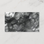 Vetgedrukte zwart-witte Logo Visitekaartje (Achterkant)