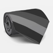 vetgedrukte zwarte en grijze strepen met diagonaal stropdas (Opgerold)