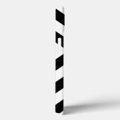 Vetgedrukte zwarte en witte Chevron Case-Mate iPhone Case (Achterkant / Rechts)