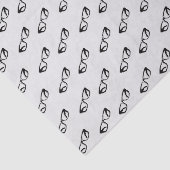 Vetgedrukte zwarte Lijsten bril Art Tissue Paper Tissuepapier (Detail)