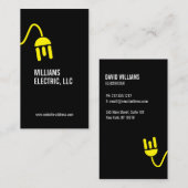 VETGEEL ELEKTRICIEN LOGO MODERN VISITEKAARTJE (Voorkant / Achterkant)