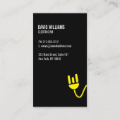 VETGEEL ELEKTRICIEN LOGO MODERN VISITEKAARTJE (Achterkant)