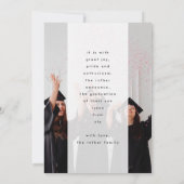 Vetgele goudolie Moderne AFSTUDEERDER Foto Aankondiging (Achterkant)