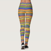 Vetgestreept afdrukken leggings (Achterkant)