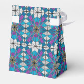 Vetglas met blauw en Paars hoekpatroon Bedankdoosjes (Achterkant)