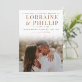 Vetgradiënt Foto Overlay Trouwen Kaart (Staand voorkant)